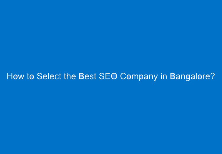 best seo company in bangalore